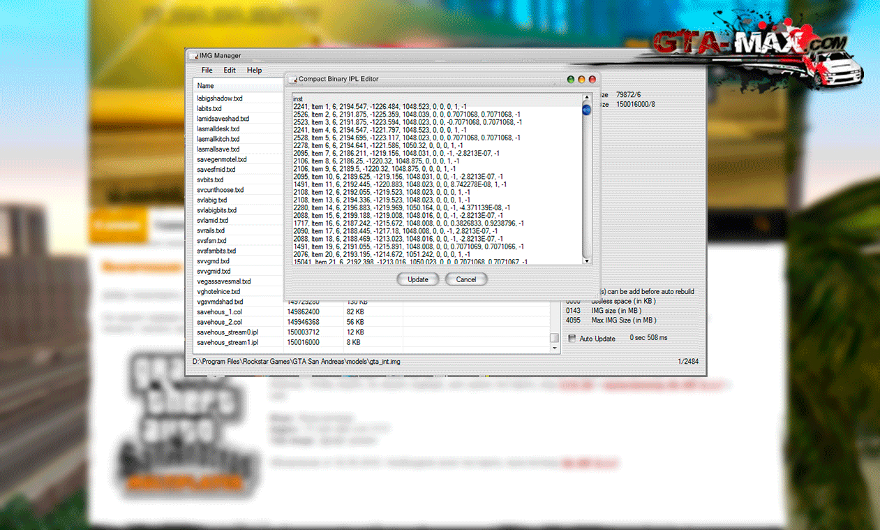 IMG Manager version v1.0 | v1.5 | v2.0