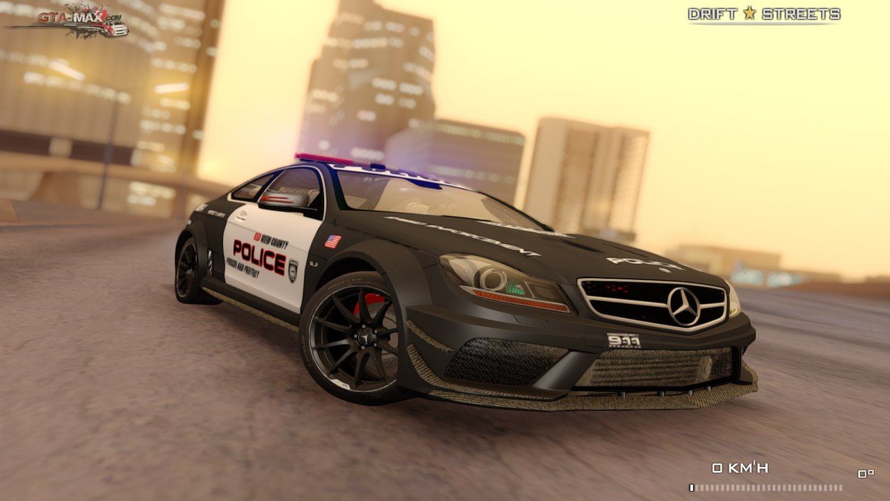 Mercedes-Benz C63 AMG Police для GTA San Andreas