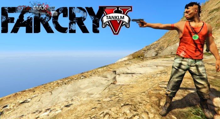 Скин Вааса из Far Cry 3 для GTA 5